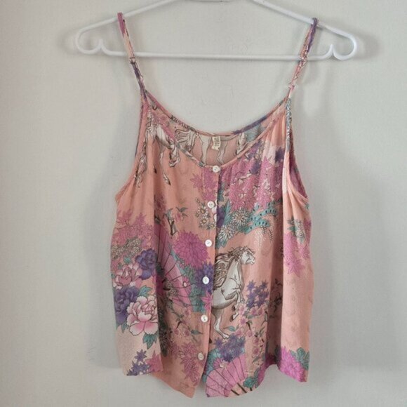 RARE! Spell & the Gypsy Wild Horses Blush Shorts and Cami Set Size Small b188E - Picture 5 of 13